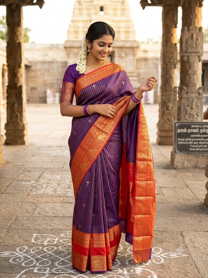 Kanchi Mix Silk Saree