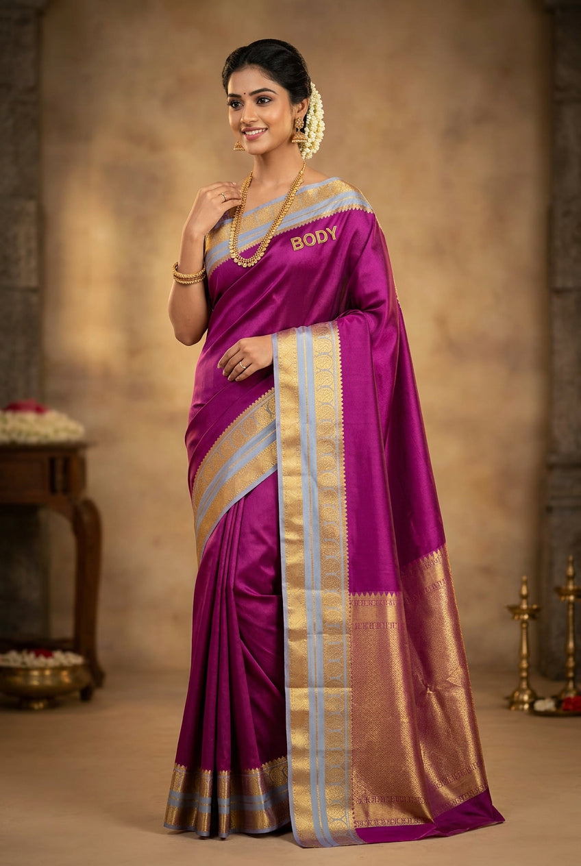 Pure Mysore Silk Saree.