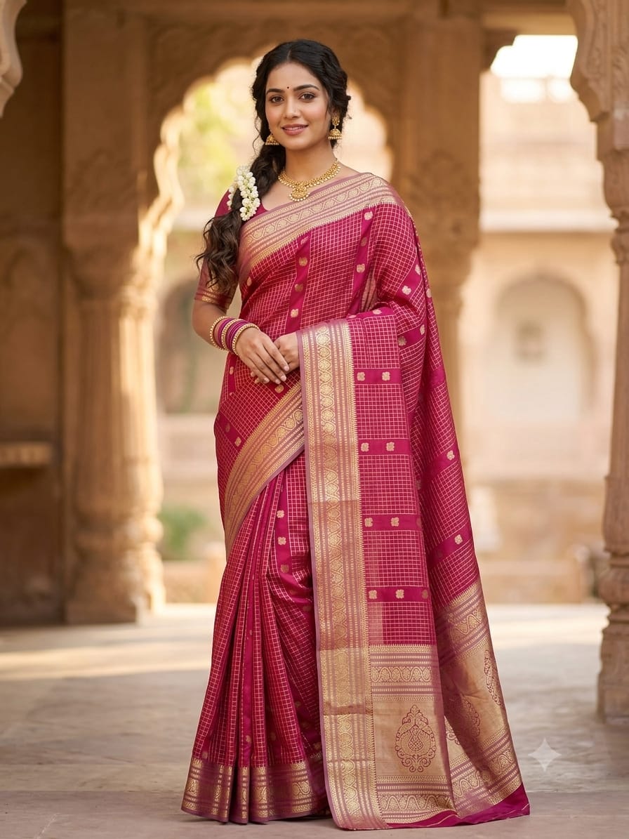 Pure Mysore Silk Saree.