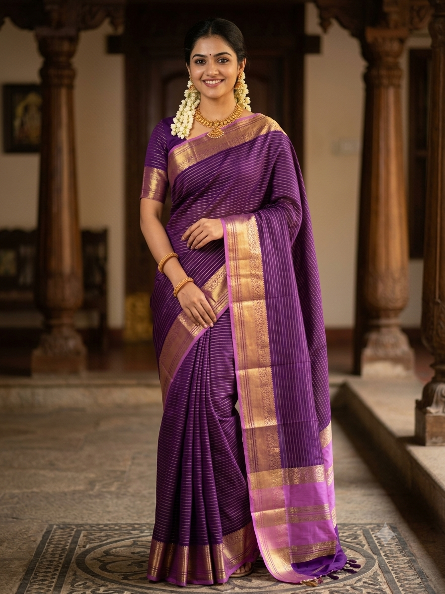 Pure Mysore Silk Saree.