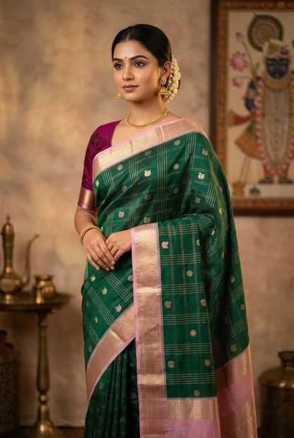 Kanchi Mix Silk Saree