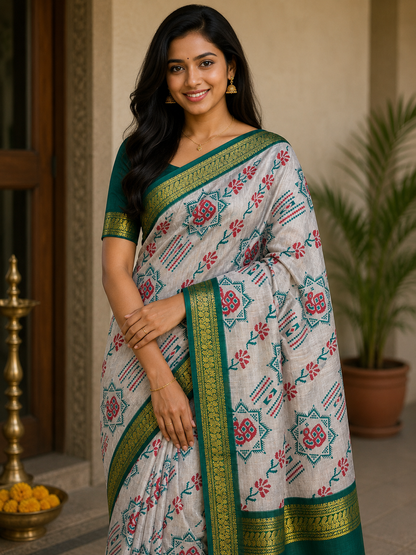 Pure Cotton Silk Saree