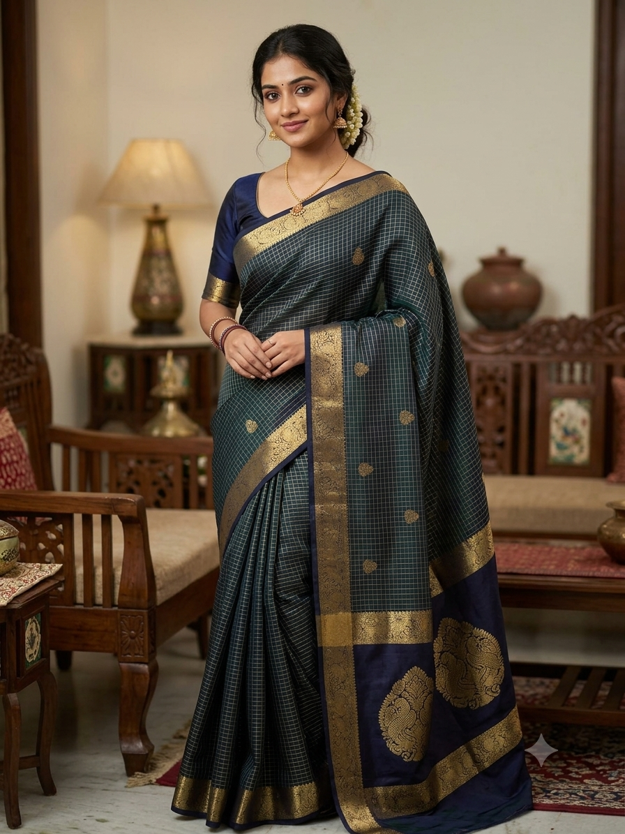 Kanchi Mix Silk Saree