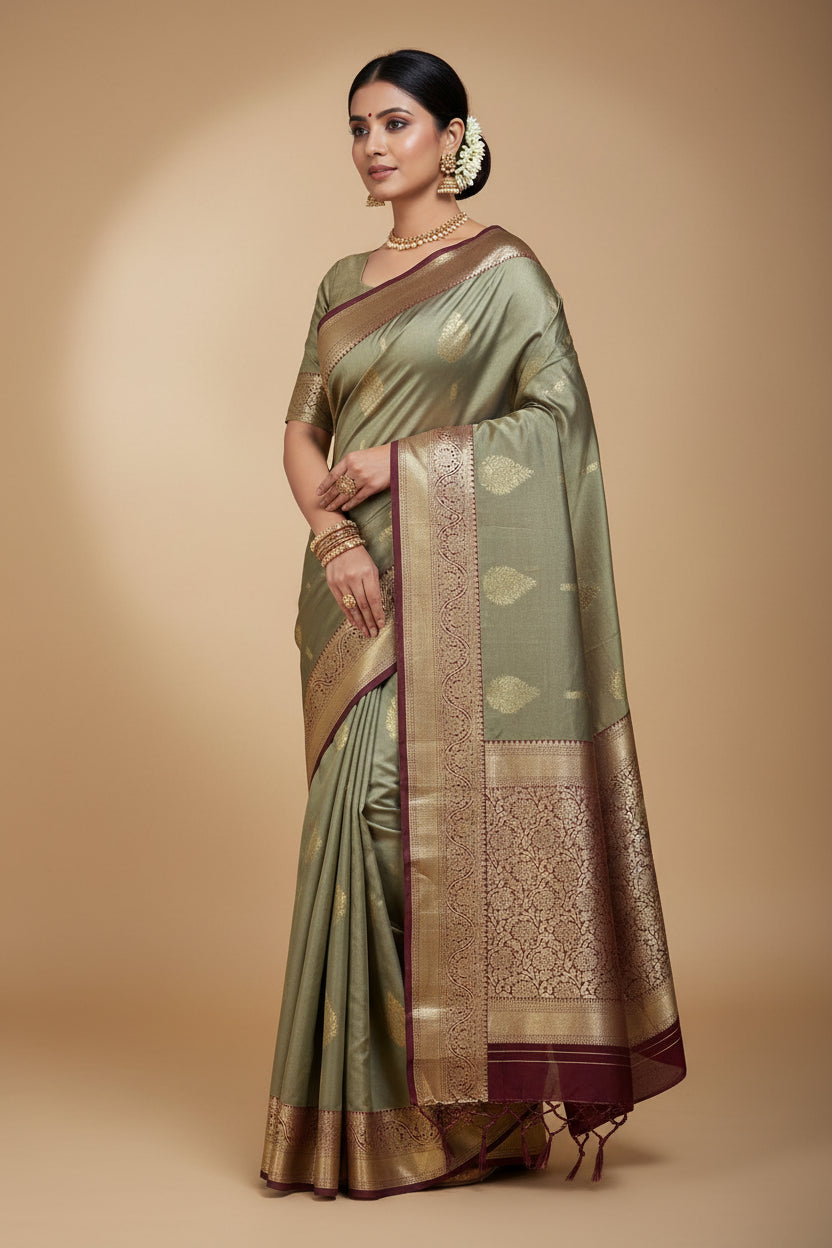 Kanchi Mix Silk Saree