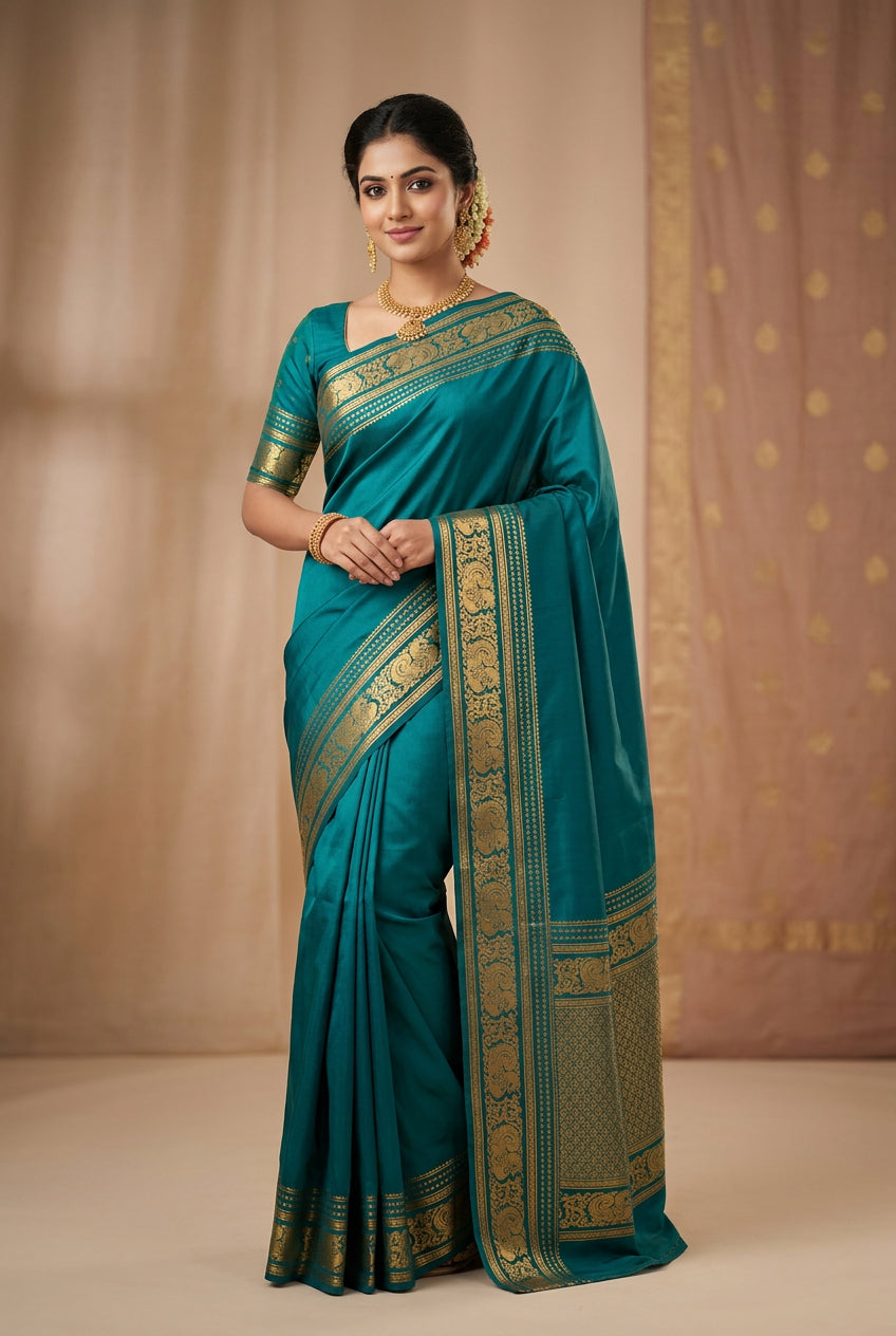 Pure Mysore Silk Saree.