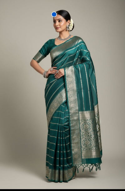 Pure Linen Silk Saree.
