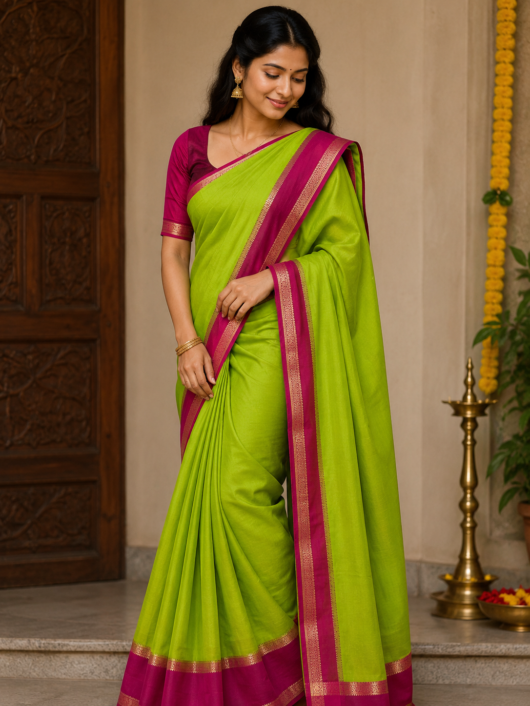 Pure Mysore Silk Saree.