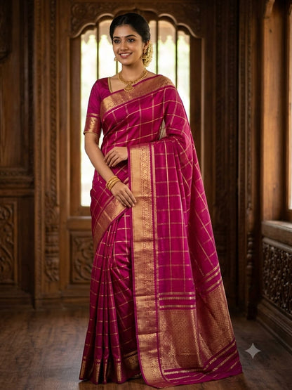 Pure Mysore Silk Saree.