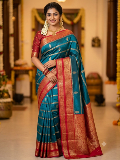 Kanchi Mix Silk Saree
