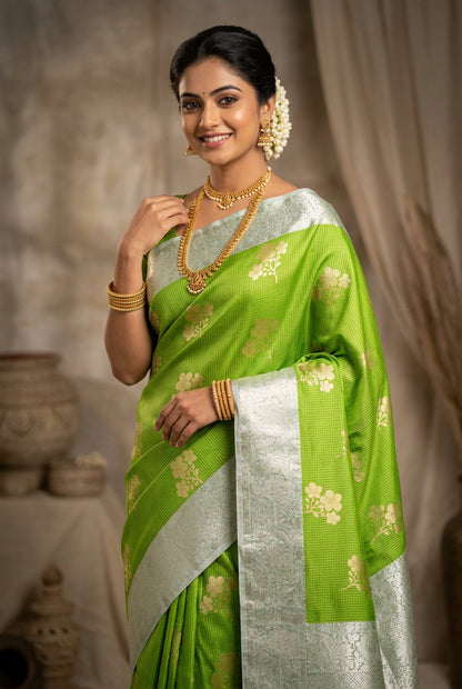 Kanchi Mix Silk Saree