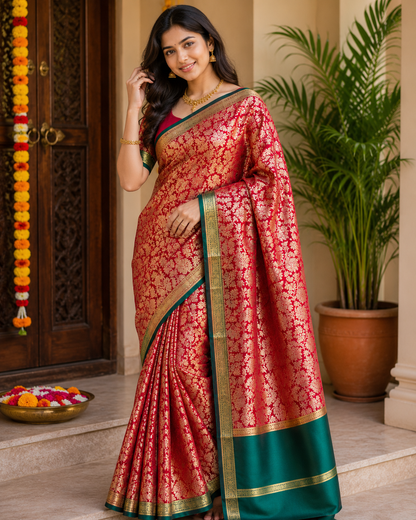 Pure Mysore Silk Saree.
