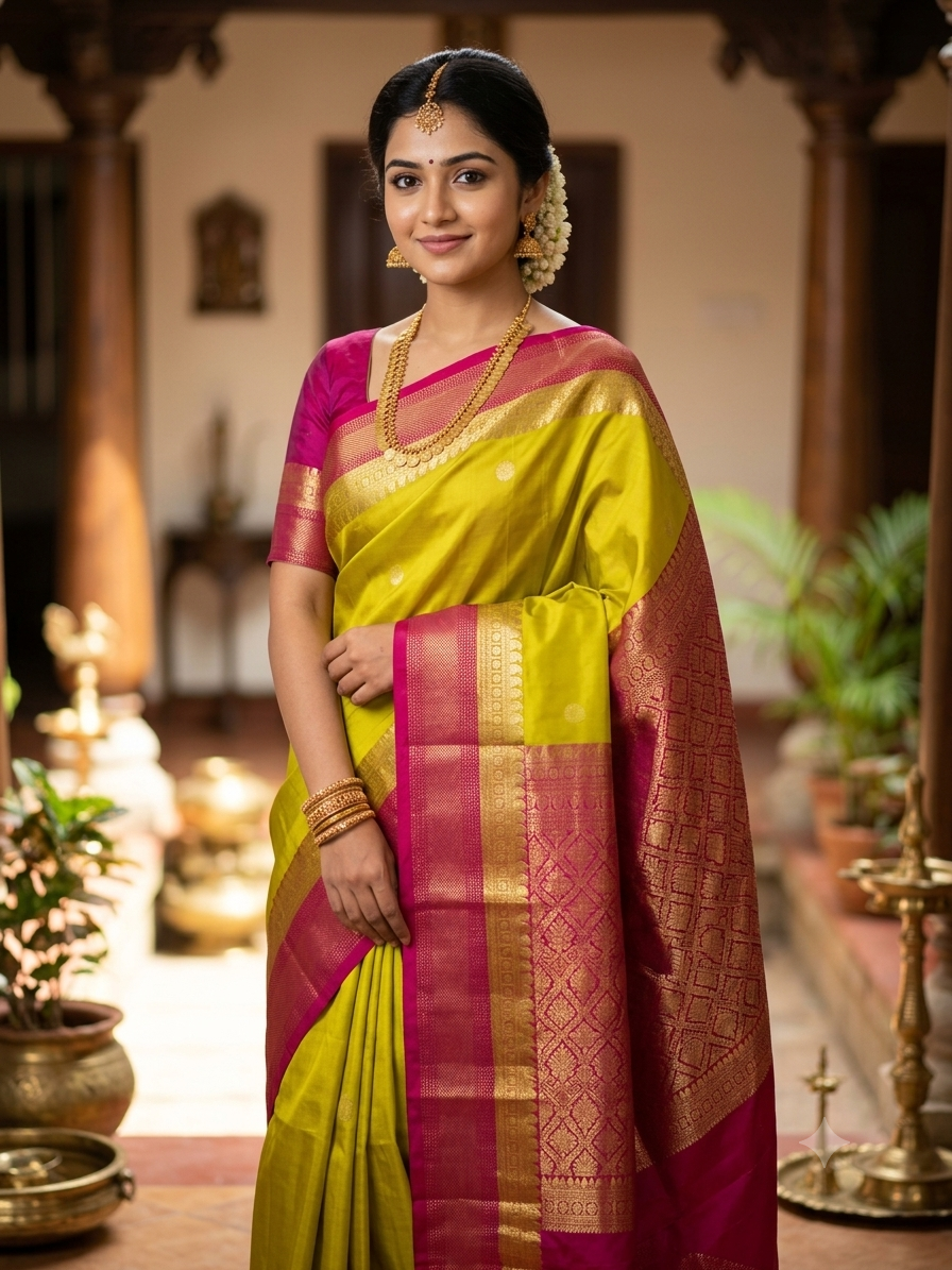 Kanchi Mix Silk Saree