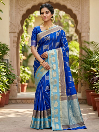 Kanchi Mix Silk Saree