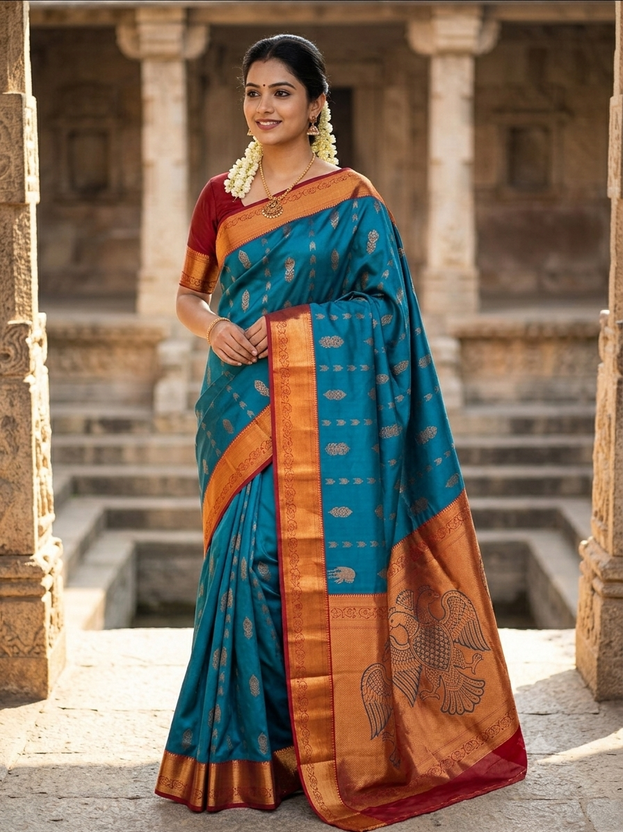 Kanchi Mix Silk Saree