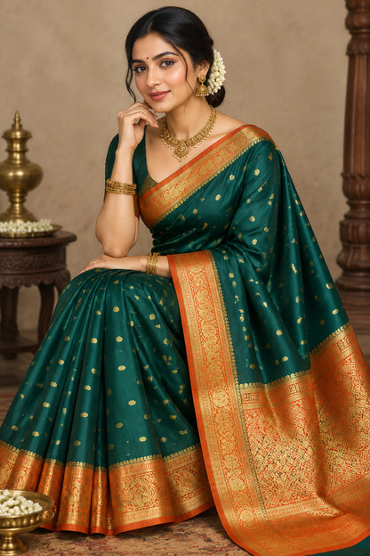 Pure Mysore Silk Saree ( 60 Grams )