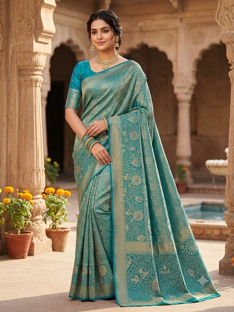Kanchi Mix Silk Saree