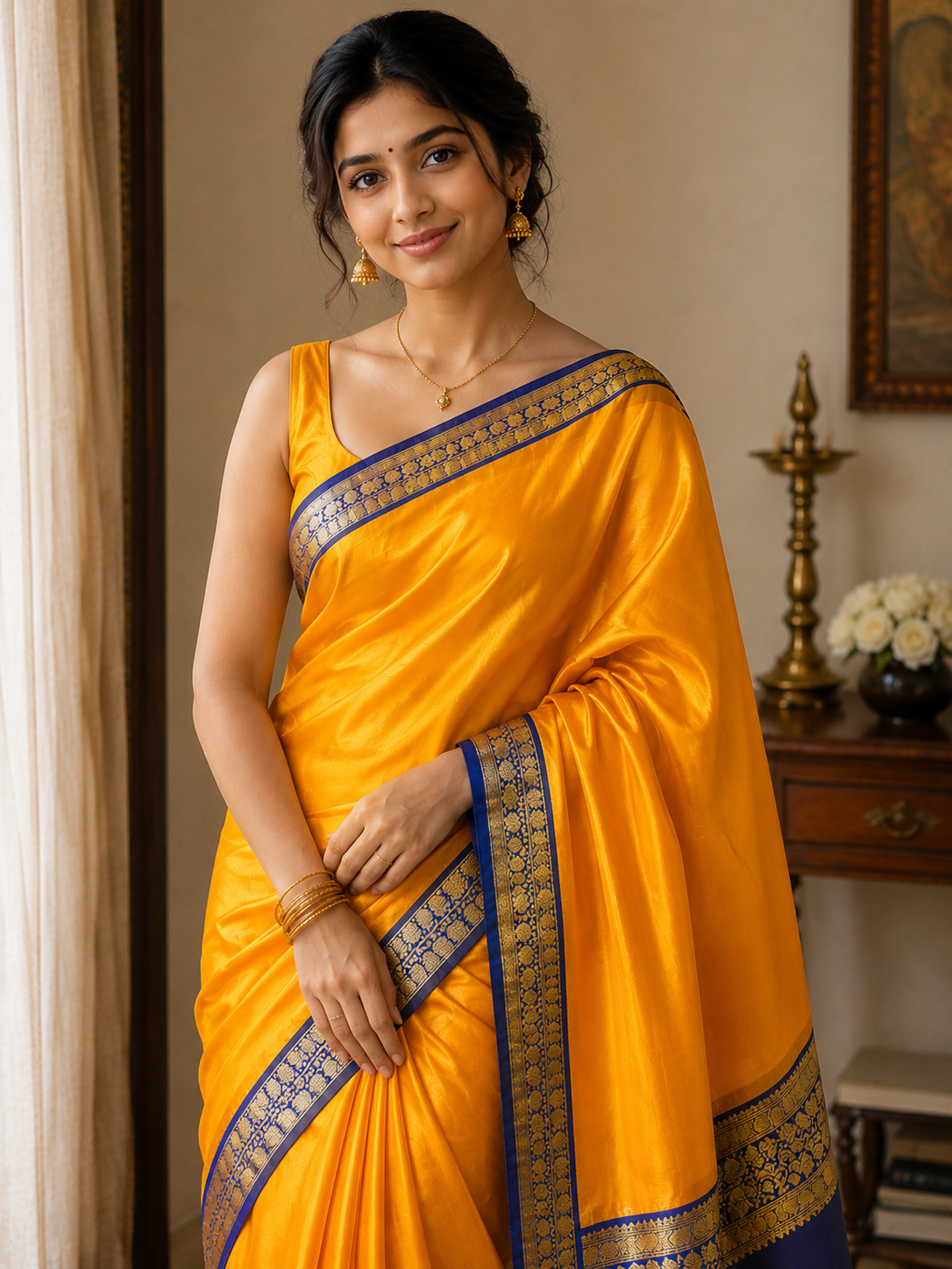 Pure Mysore Silk Saree ( 60 Grams )