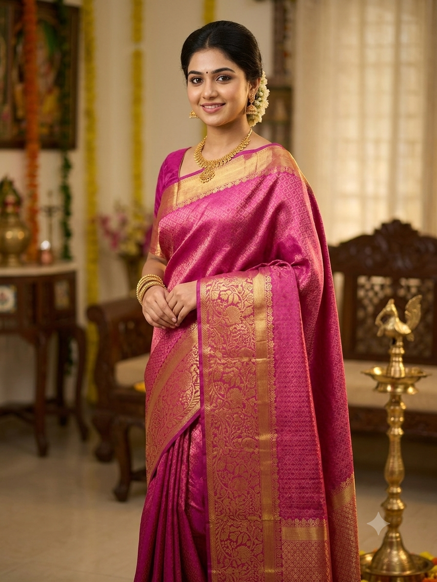 Raw Silk Saree.