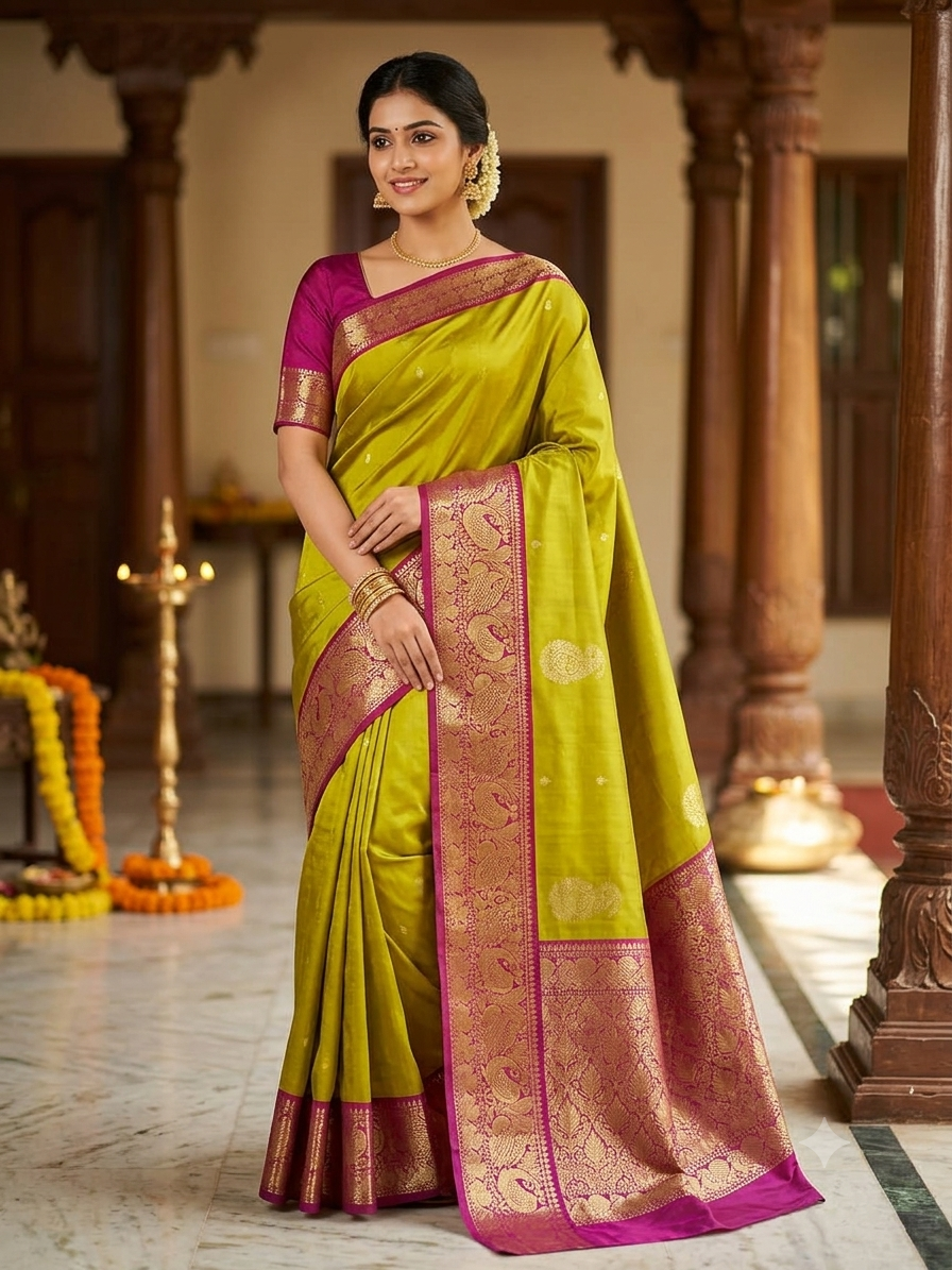 Kanchi Mix Silk Saree