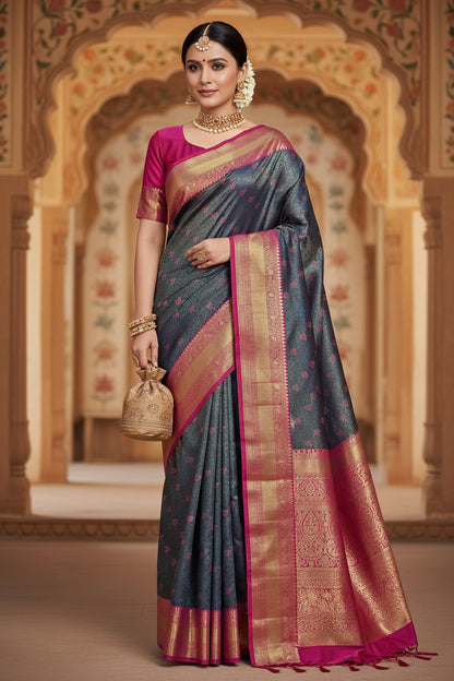 Kanchi Mix Silk Saree