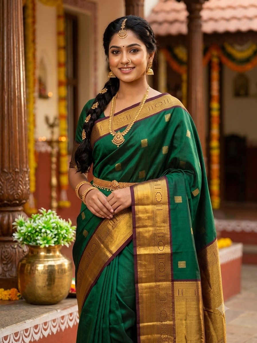 Pure Kanchipuram Silk Saree