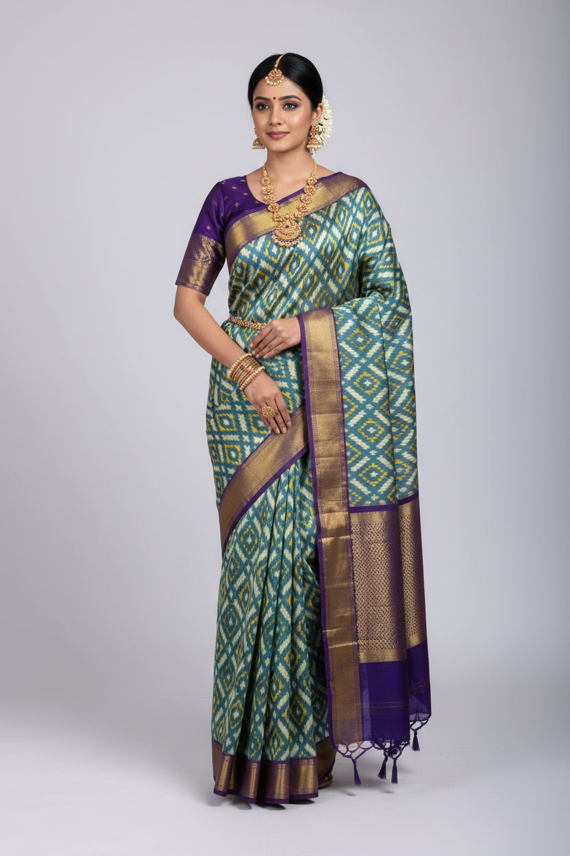 Kanchi Pure Pochampalli Silk