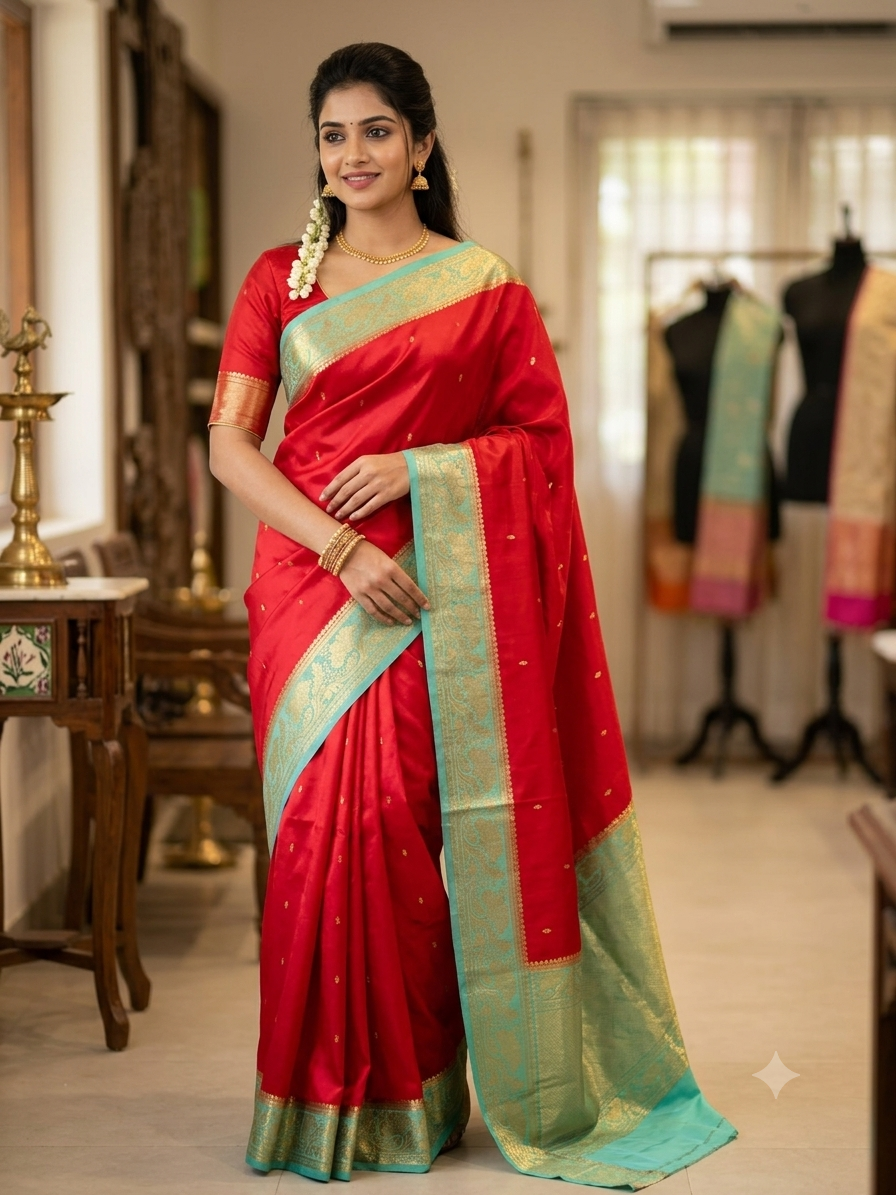 Pure Mysore Silk Saree ( 60 Grams )