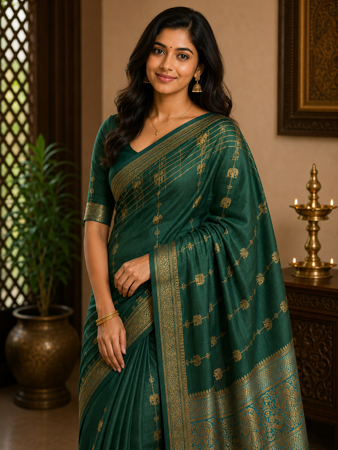 Pure Mysore Silk Saree.