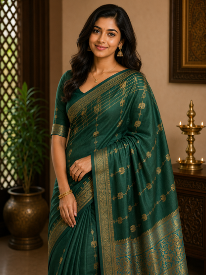 Pure Mysore Silk Saree.