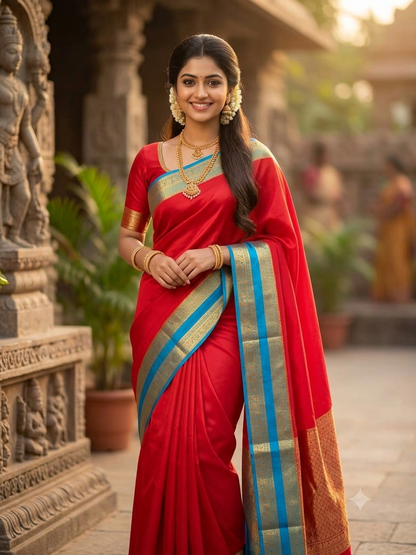 Pure Mysore Silk Saree.