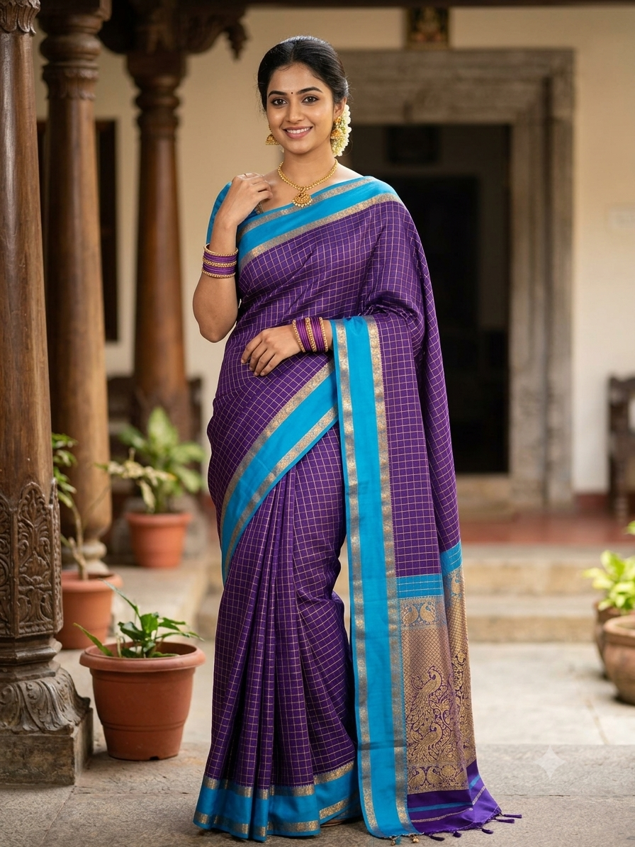 Pure Mysore Silk Saree ( 60 Grams )