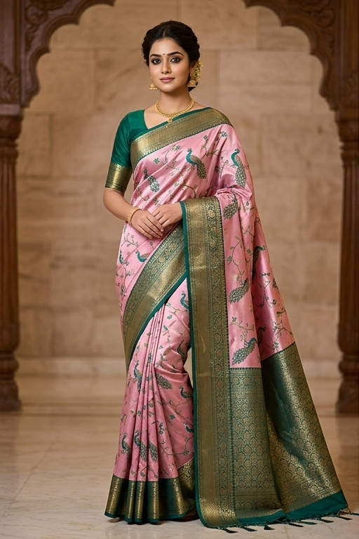 Kanchi Mix Silk Saree