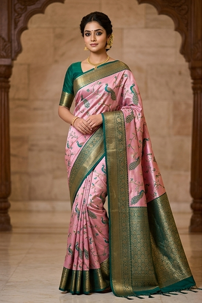 Kanchi Mix Silk Saree