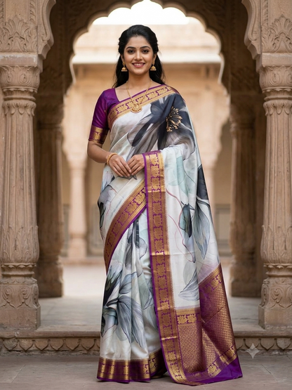 Pure Mysore Silk Saree.