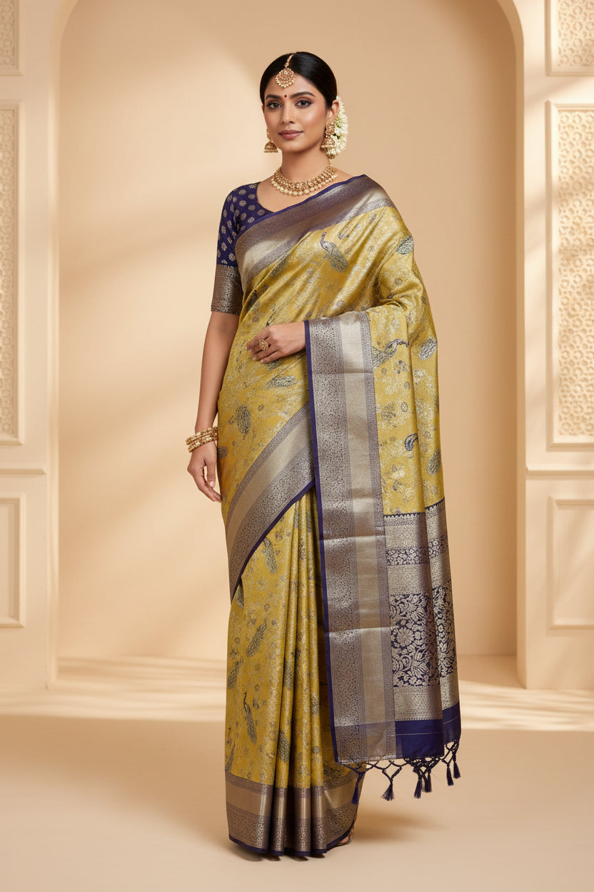 Kanchi Mix Silk Saree