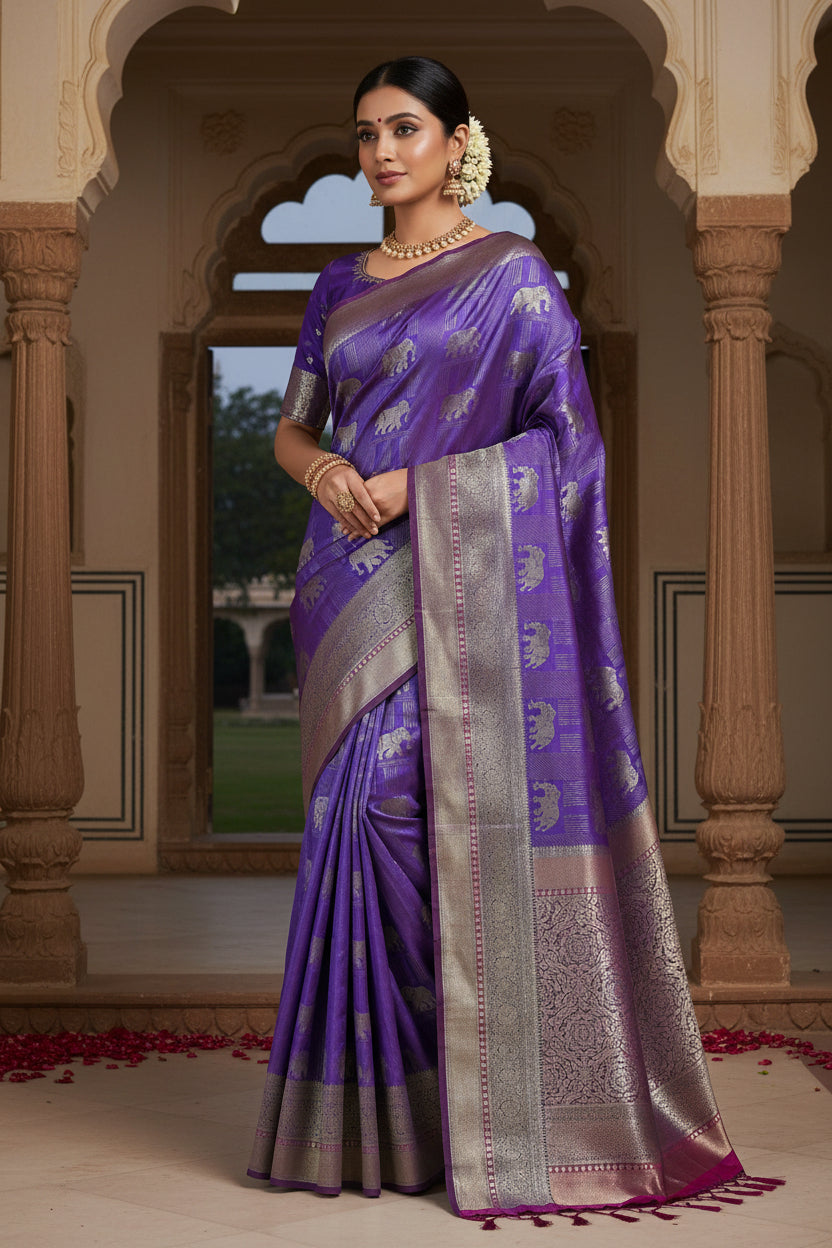 Kanchi Mix Silk Saree