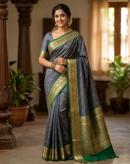 Pure Mysore Silk Saree ( 60 Grams )