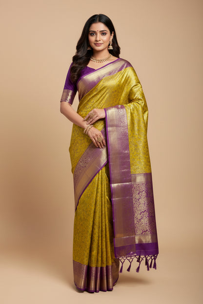 Kanchi Mix Silk Saree