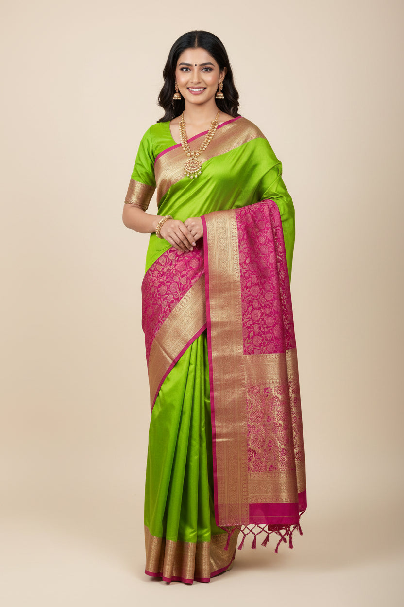 Pure Mysore Silk Saree.