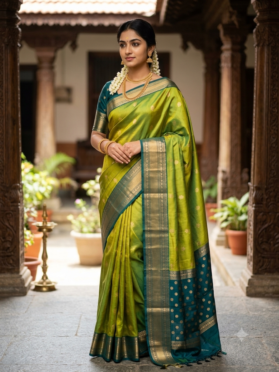 Kanchi Mix Silk Saree