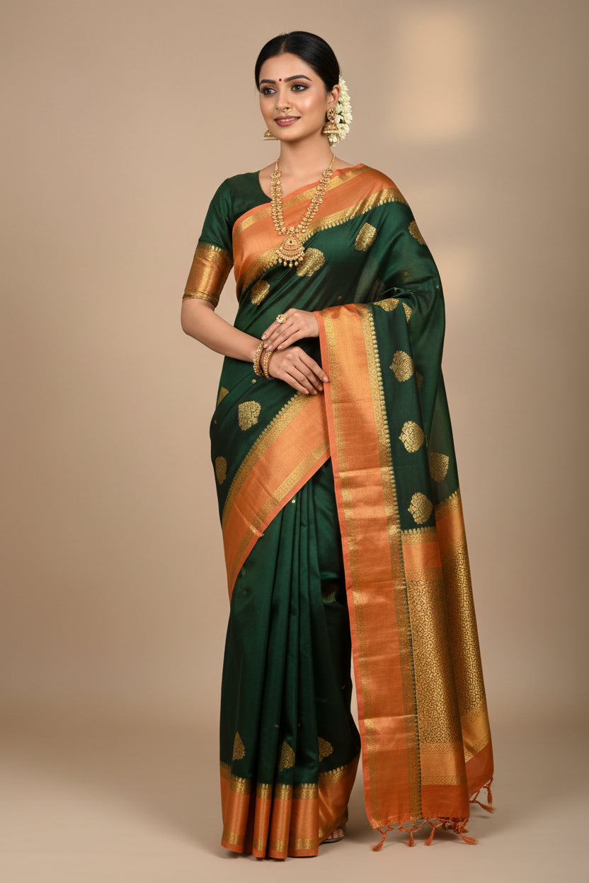 Pure Mysore Silk Saree ( 60 Grams )