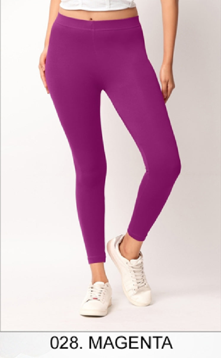 Ankle length Cotton+Lycra stretchable leggings.499/- For 3 Pieces
