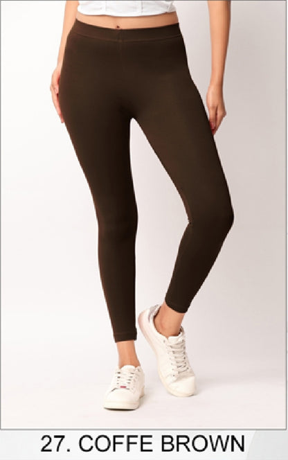 Ankle length Cotton+Lycra stretchable leggings.499/- For 3 Pieces