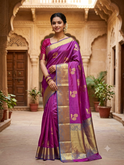 Kanchi Mix Silk Saree