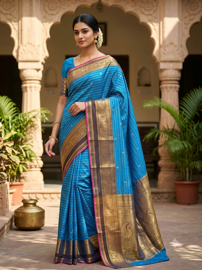 Kanchi Mix Silk Saree