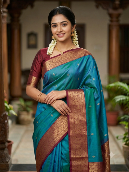 Kanchi Mix Silk Saree