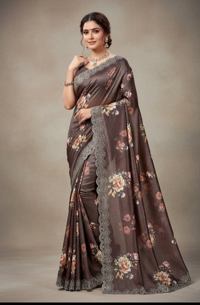 Pure Linen Silk Saree.