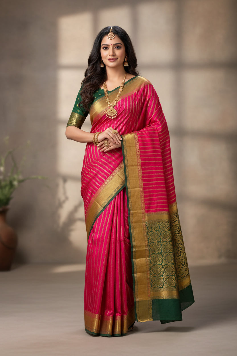 Pure Mysore Silk Saree.