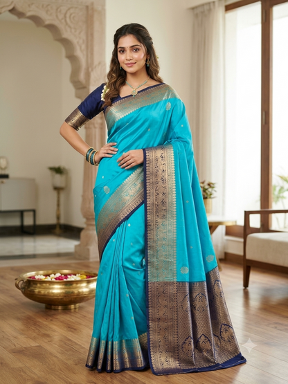 Kanchi Mix Silk Saree