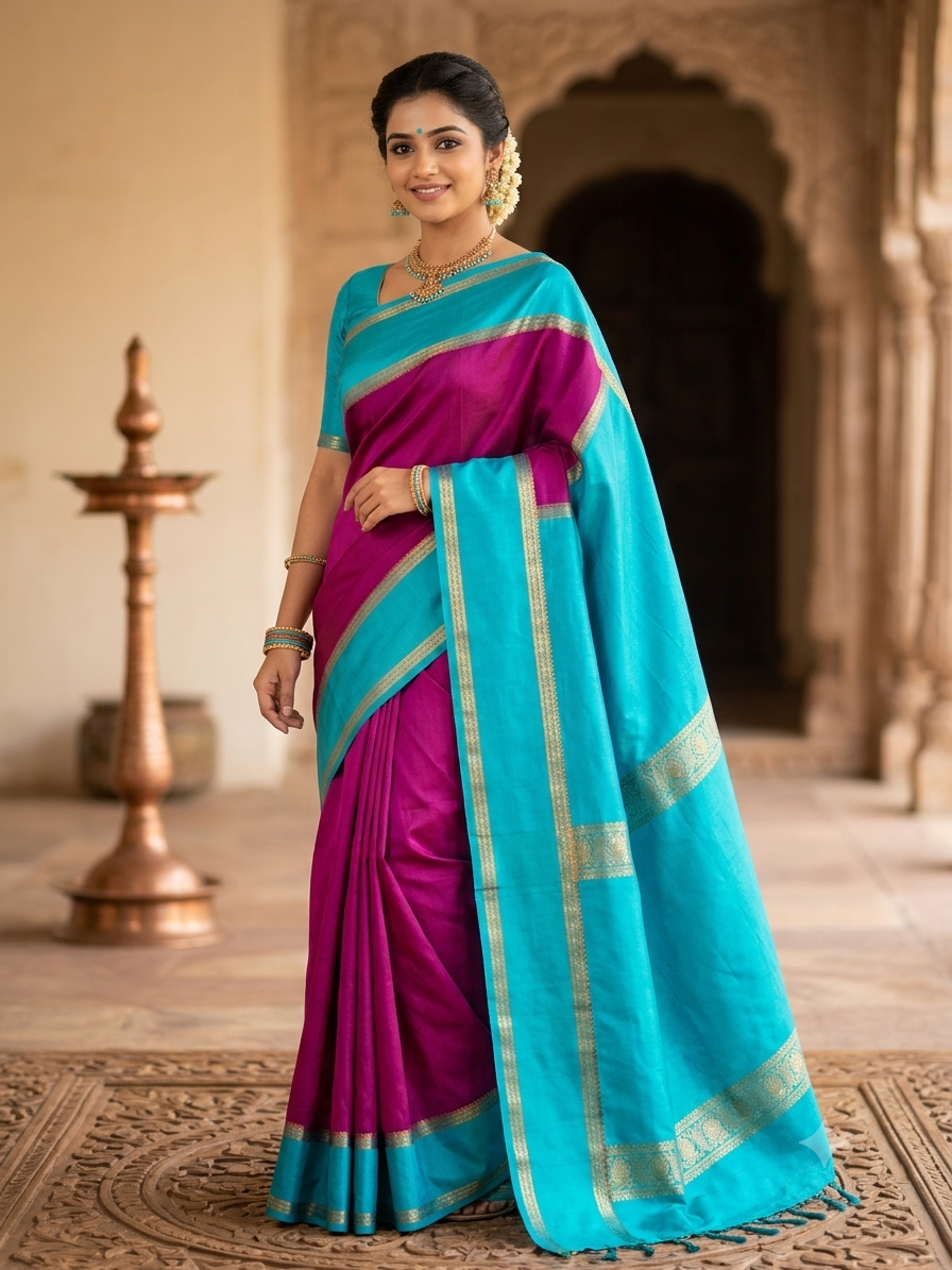 Pure Mysore Silk Saree.